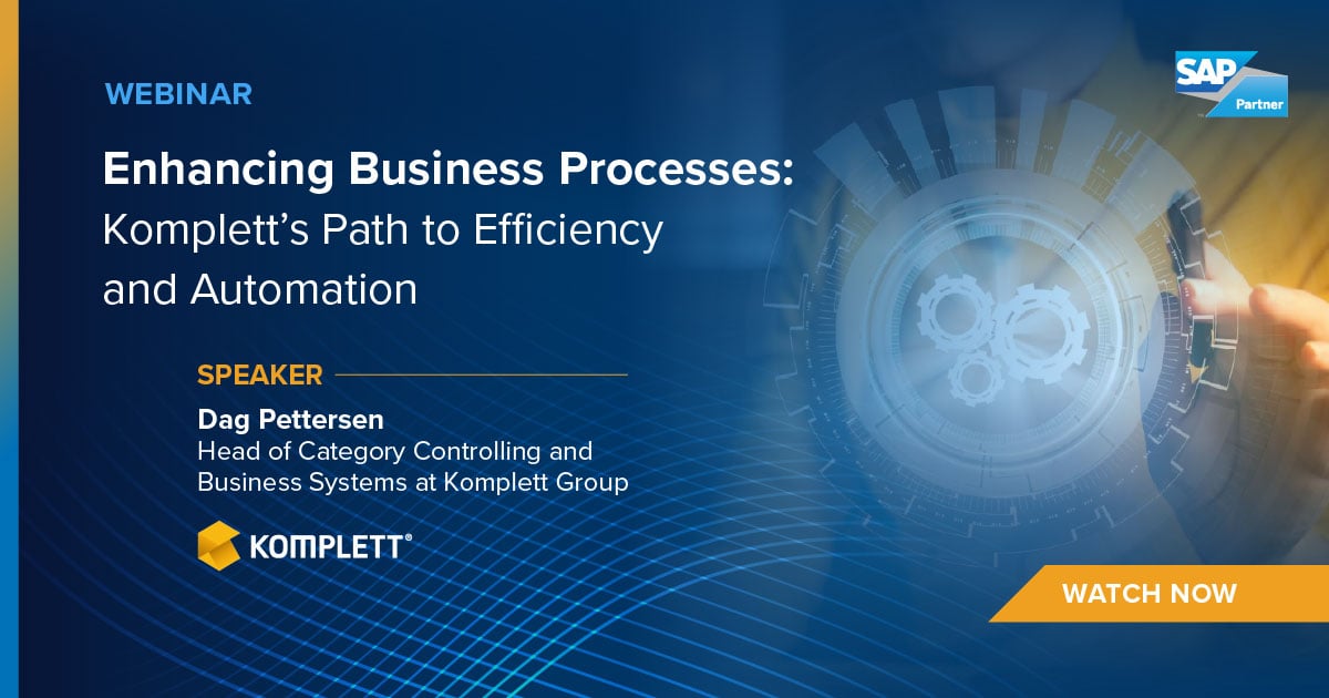 Webinar: On-Demand:  Enhancing Business Processes: Komplett’s Path to Efficiency and Automation